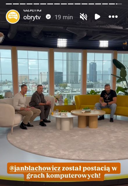 Kadr z "DDTVN" z rozmowy z Janem Błachowiczem