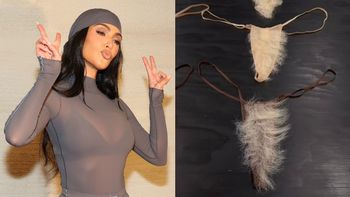 Kim Kardashian wypuściła majtki za 154 złote ze sztucznymi… włosami łonowymi. Internauci pytają: "WSZYSTKO Z TOBĄ OKEJ?"