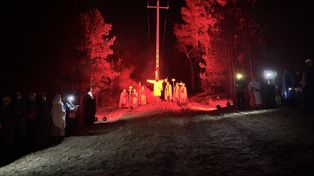 Przyłęk: Misterium Męki Pańskiej kolejny raz. Plenerowe widowisko na leśnej wydmie