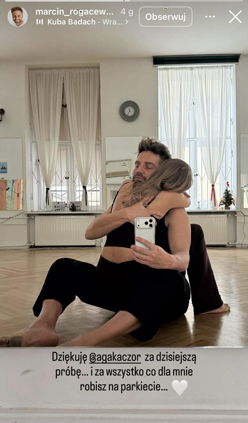 Agnieszka Kaczorowska i Marcin Rogacewicz