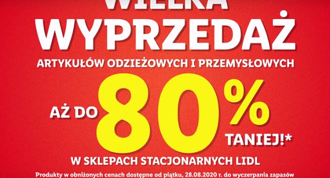 Lidl reklamuje „wielką wyprzedaż” odzieży i artykułów przemysłowych (wideo)