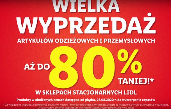 Lidl reklamuje „wielką wyprzedaż” odzieży i artykułów przemysłowych (wideo)