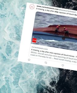 Katastrofa w Korei Południowej. Wywrócił się statek