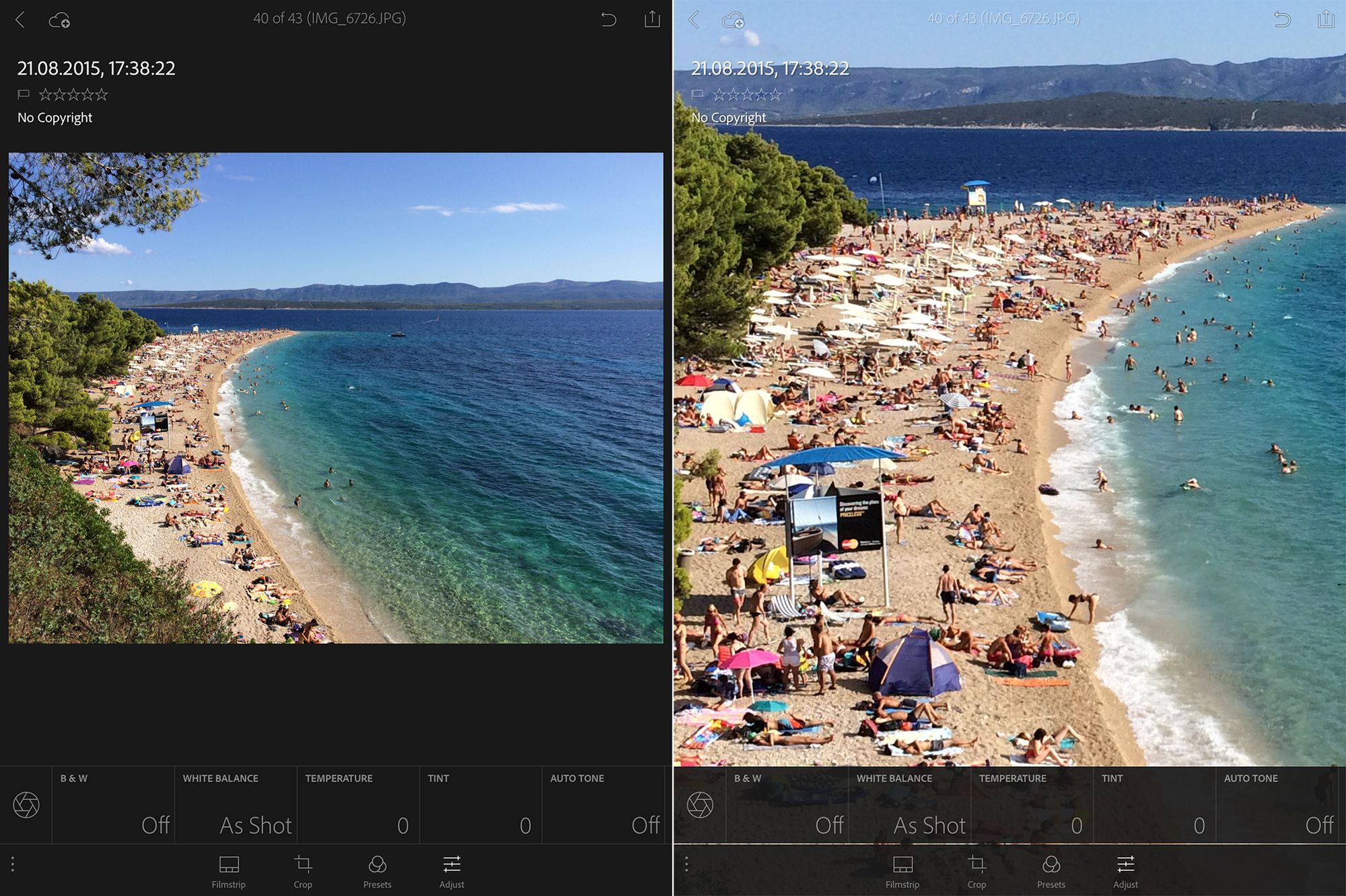 Lightroom Mobile wspiera pełną rozdzielczość zdjęć na iOS i pliki RAW na Androidzie 2