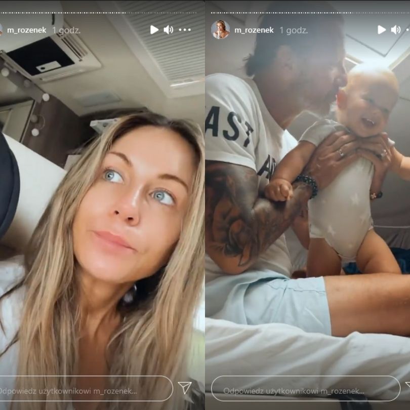 Małgorzata Rozenek relacjonuje poranek w kamperze