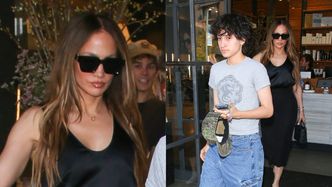 Wystrojona Jennifer Lopez maszeruje na lunch z niebinarnym dzieckiem. Emme ma już 18 lat! (FOTO)