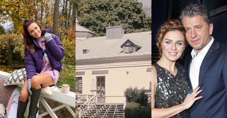 Natasza Urbańska i Janusz Józefowicz mieszkają w PAŁACU! Zabytkowe meble, ogromny taras i hodowla kur w ogrodzie... (ZDJĘCIA)