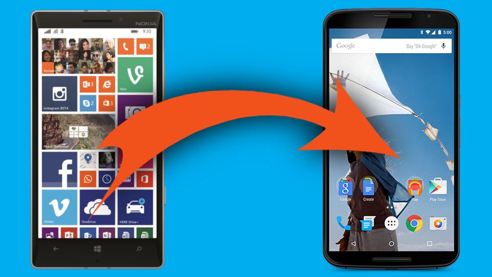 Krzywe zwierciadło: Microsoft udostępnił użytkownikom Windows Phone'a aplikację Move to Android