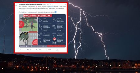 Jak zachować się podczas burzy? RCB przypomina najważniejsze zasady