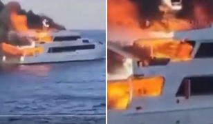 Kłęby dymu na kilkadziesiąt metrów. Jest wideo z Egiptu