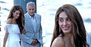 George Clooney z MŁODSZĄ o 17 lat żoną nad jeziorem Como. Amal zachwyciła zebranych sukienką z frędzlami