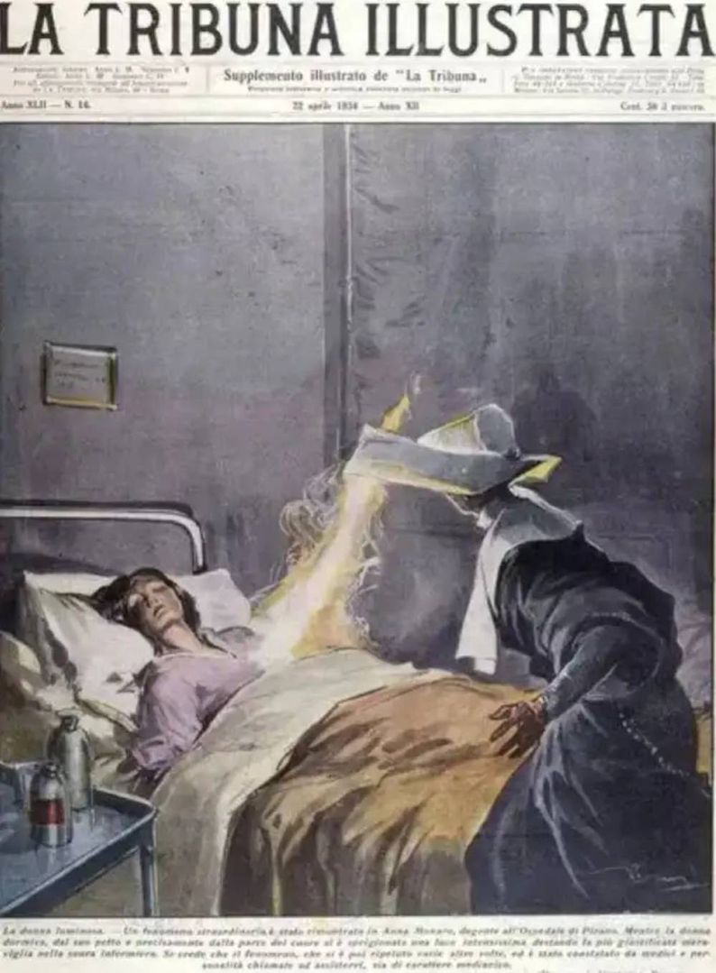 Anna Monaro - Świetlista Kobieta - Ilustracja w włoskim periodyk