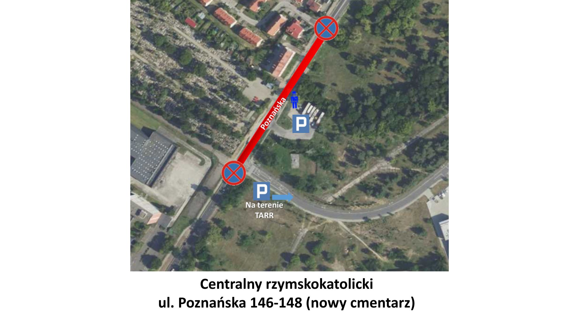 Zmiany w organizacji ruchu przy cmentarzach przy ul. Poznańskiej.