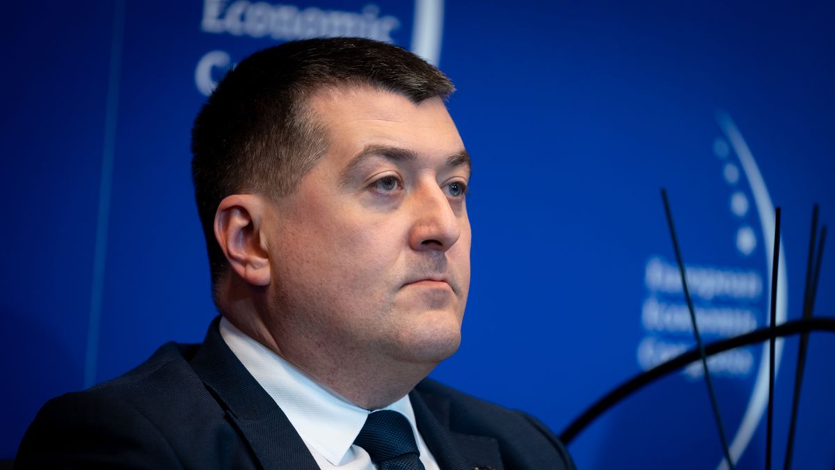 Leszek Skiba (Chairman of the Board, Bank Pekao SA) during the European Economic Congress in Katowice, Poland on April 25, 2022 (Photo by Mateusz Wlodarczyk/NurPhoto via Getty Images)