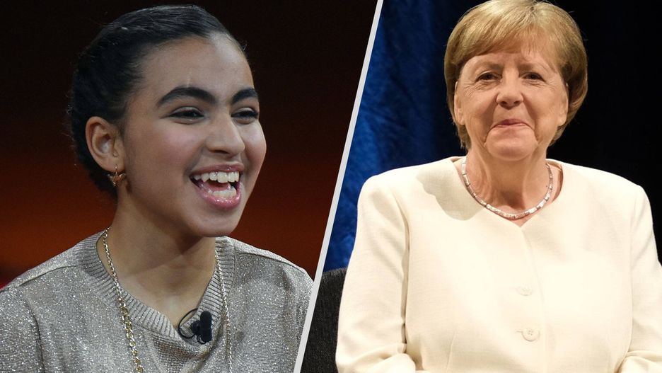 Reem Sahwil / Angela Merkel