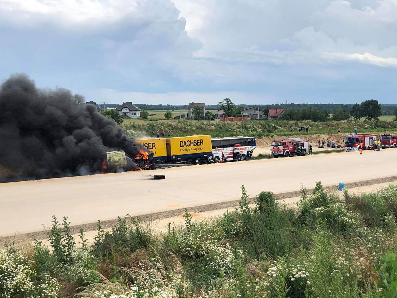 Wypadek na DK1. Kierowca cysterny usłyszał zarzut