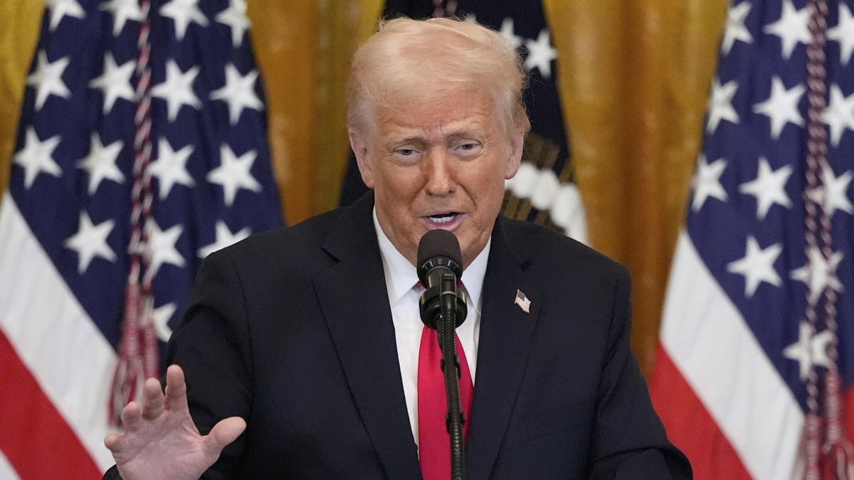 Archiwum zagraniczne East News 2025-03
'President Donald Trump speaks at a reception celebrating Women's History Month in the East Room of the White House, Wednesday, March 26, 2025, in Washington. (AP Photo/Mark Schiefelbein)
Mark Schiefelbein