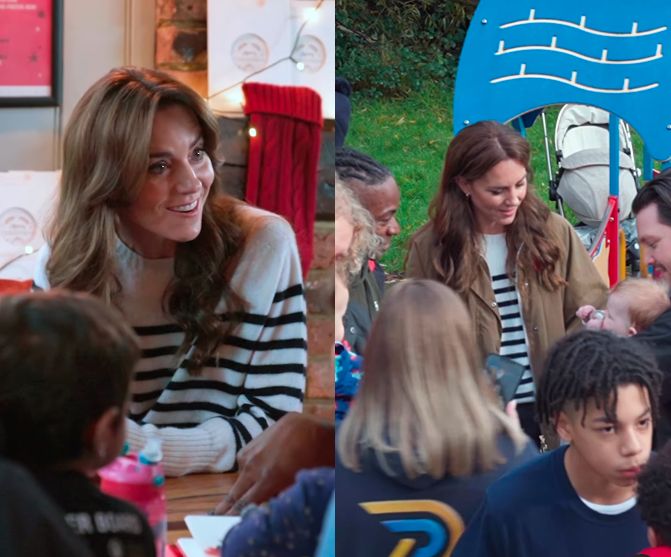 Kate Middleton's visit to the support group for fathers and their children.