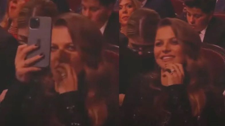 Anna Lewandowska na gali Złota Piłka 2021 