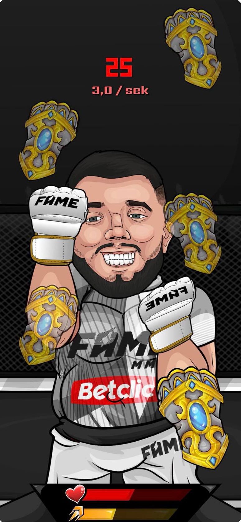 Fame Game to gra Fame MMA na komórki