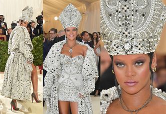 Rihanna przyszła na galę MET w... STROJU PAPIEŻA (ZDJĘCIA)