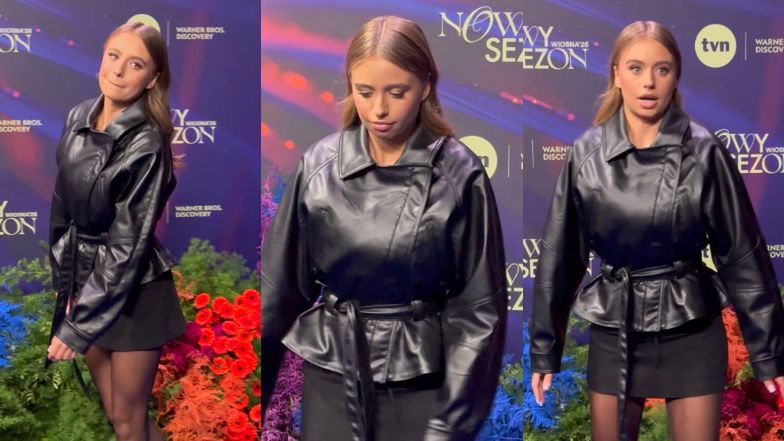 Zagubiona Oliwia Bieniuk strofowana na ściance przez fotoreporterów: "Może jeszcze jedna ręka na biodrze. O, NO I JEST LEPIEJ" (WIDEO)