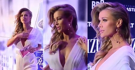 Joanna Krupa pozuje fotoreporterom