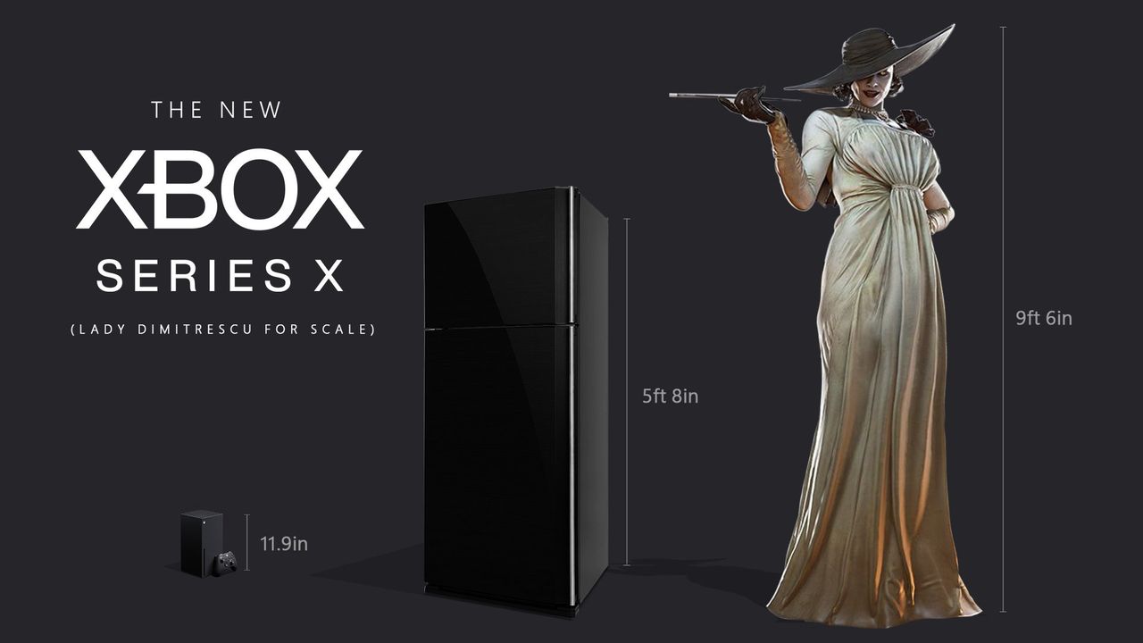 Xbox Series X vs lodówka vs Lady Dimitrescu