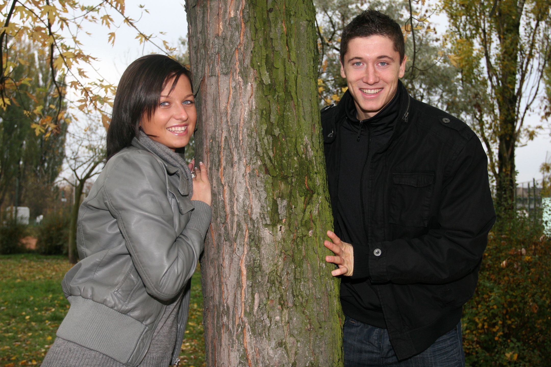 Anna i Robert Lewandowscy w 2008 roku