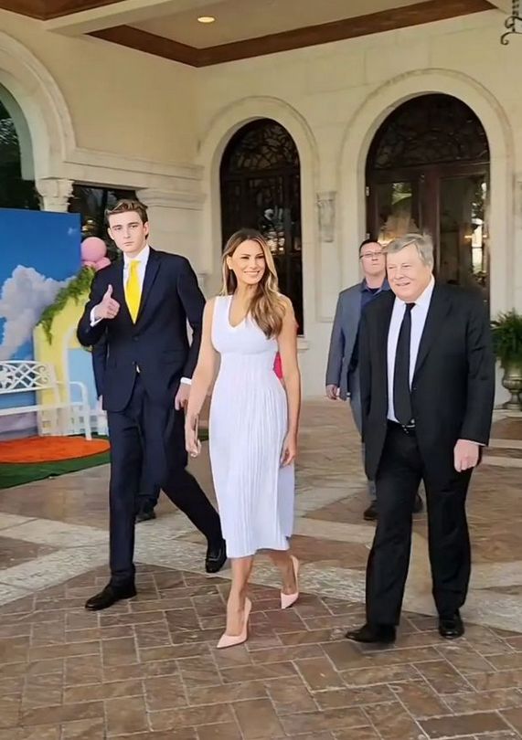 Barron i Melania Trump