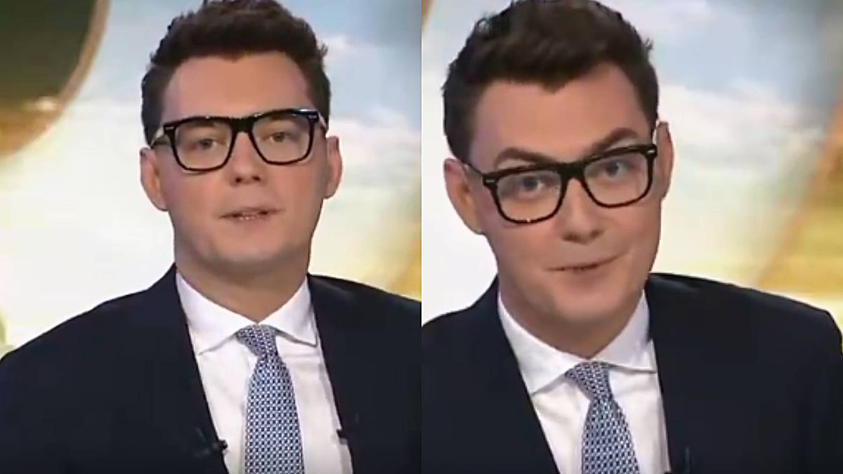 Wpadka na żywo w TVP Info