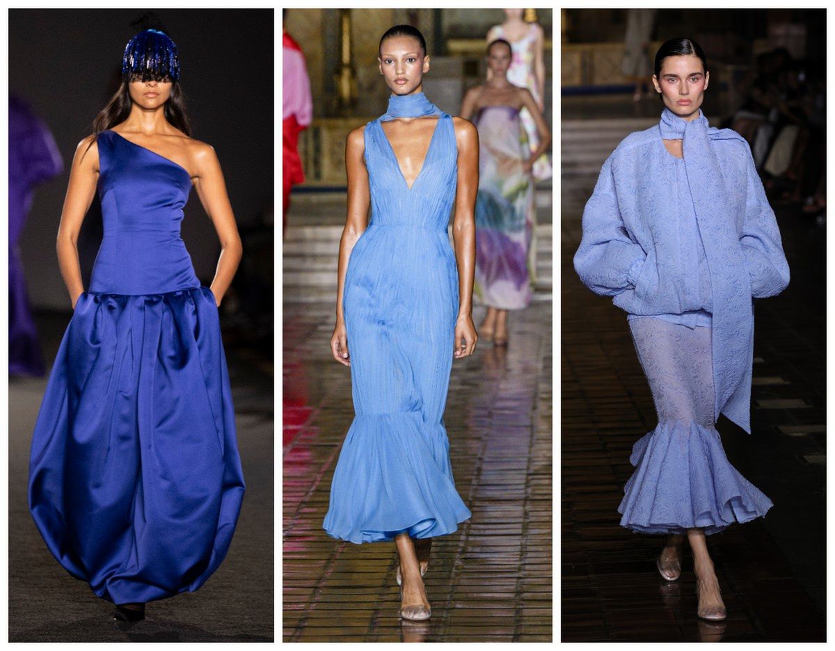 Różne odcienie niebieskiego opanowały wybiegi Prabala Gurunga