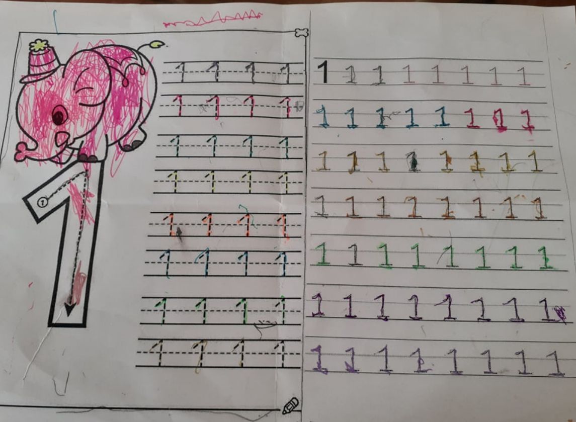 Mama 3,5-latki podzieliła się zadaniem dziecka z przedszkola 