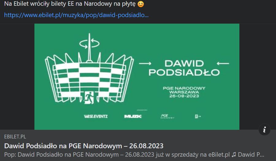 Bilety na koncert Dawida Podsiadło wracają do sprzedaży