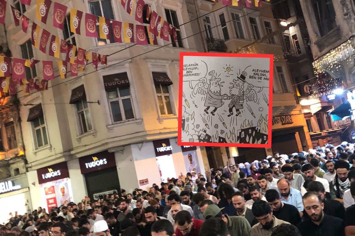 Tłum protestował w Stambule. Karykatura wywołała burzę. Autorzy zatrzymani