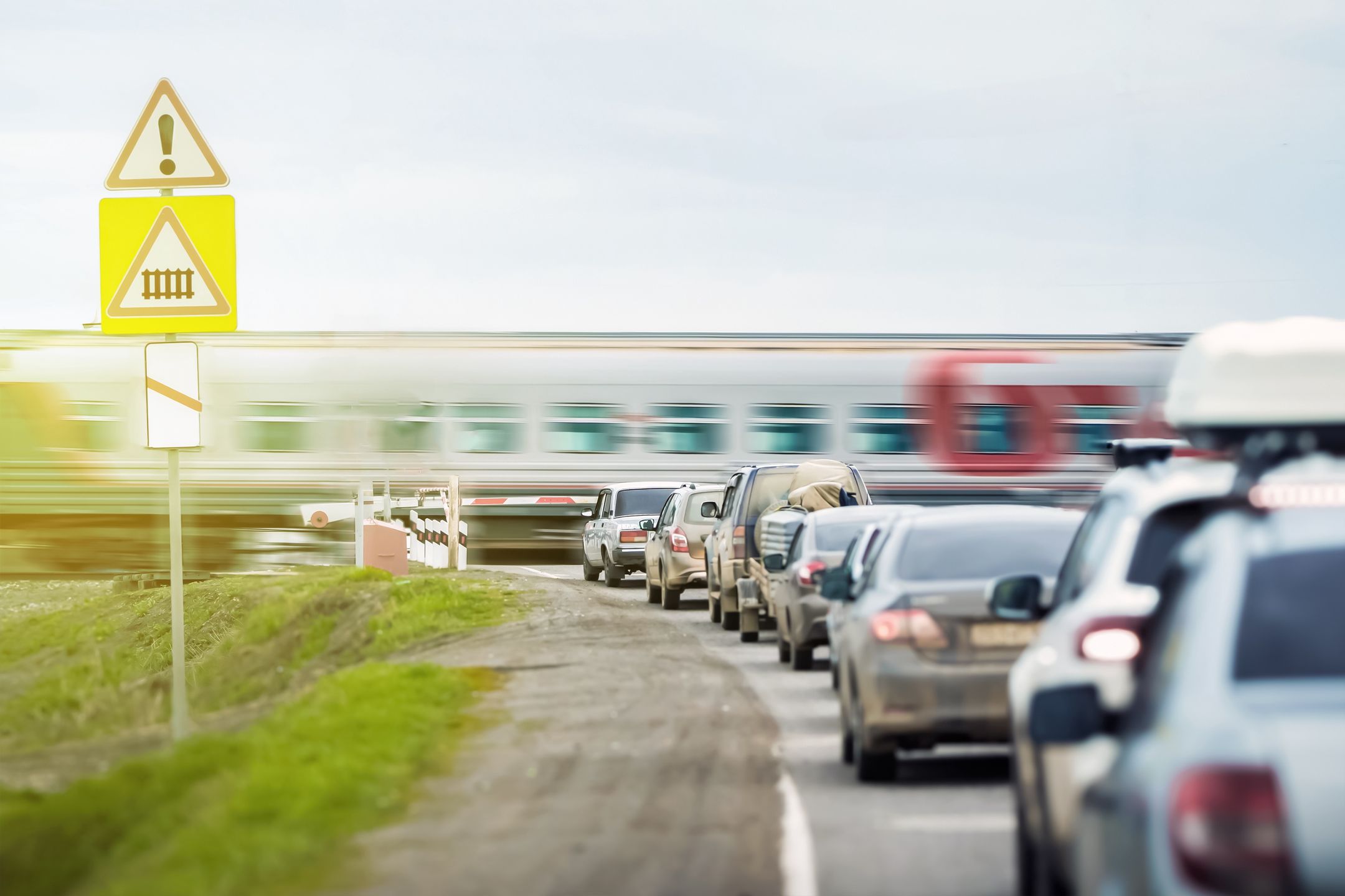 A queue of cars is waiting for a passenger train to travel at a railway crossing outside the city. The automatic barrier prevents unauthorized access to the railway track and ensures trouble-free operation.
A queue of cars is waiting for a passenger train to travel at a railway crossing outside the city. The automatic barrier prevents unauthorized access to the railway track and ensures trouble-free operation
Railway crossing, cars, Danger, accident, train, queue, waiting, road, security, suburb, railway, crossing, traffic, warning, sign, commute, delay, suburban, area, vehicles, passing, drivers, transportation, safety, infrastructure, main, local, travel, signals, daytime, journey, system, public, transport, disruption, busy, lifestyle, motor, car, railway crossing, cars, danger, accident, train, queue, waiting, road, security, suburb, railway, crossing, traffic, warning, sign, commute, delay, suburban, area, vehicles, passing, drivers, transportation, safety, infrastructure, main, local, travel, signals, daytime, journey, system, public, transport, disruption, busy, lifestyle, motor, car