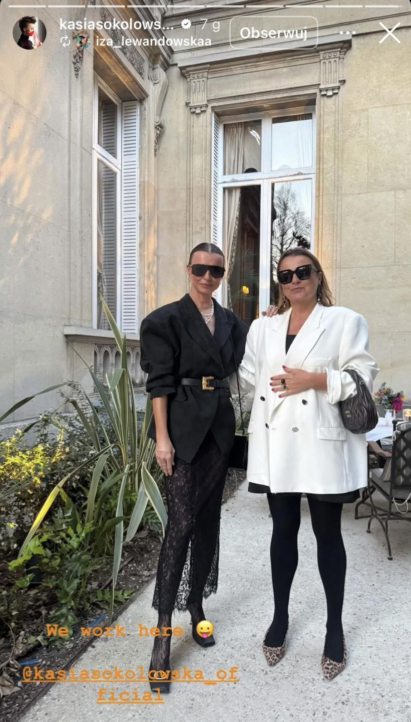 Katarzyna Sokołowska w oversizowej marynarce 