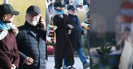 TYLKO NA PUDELKU: Wspólne chwile Edwarda Miszczaka i MŁODSZEJ OD NIEGO O 25 LAT Anny Cieślak w Gdyni: spacer pod rękę i lunch (ZDJĘCIA)