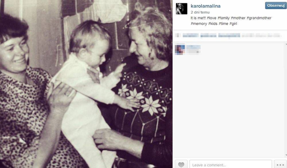 Karolina Malinowska z mamą i babcią zdjęcie: Instagram
