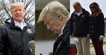 Donald Trump rozdaje autografy i PODPISUJE BIBLIE ofiarom tragicznego tornado w Alabamie (ZDJĘCIA)