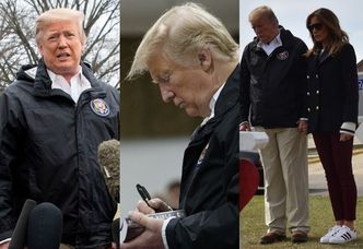 Donald Trump rozdaje autografy i PODPISUJE BIBLIE ofiarom tragicznego tornado w Alabamie (ZDJĘCIA)
