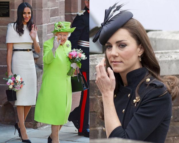 Królowa Elżbieta WOLI Meghan od Kate. "Nie ma bliskiej relacji z Middleton, a Markle wie, jak ją rozbawić"