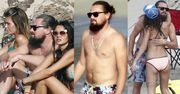 DiCaprio z modelkami na plaży w St. Barts! (ZDJĘCIA)