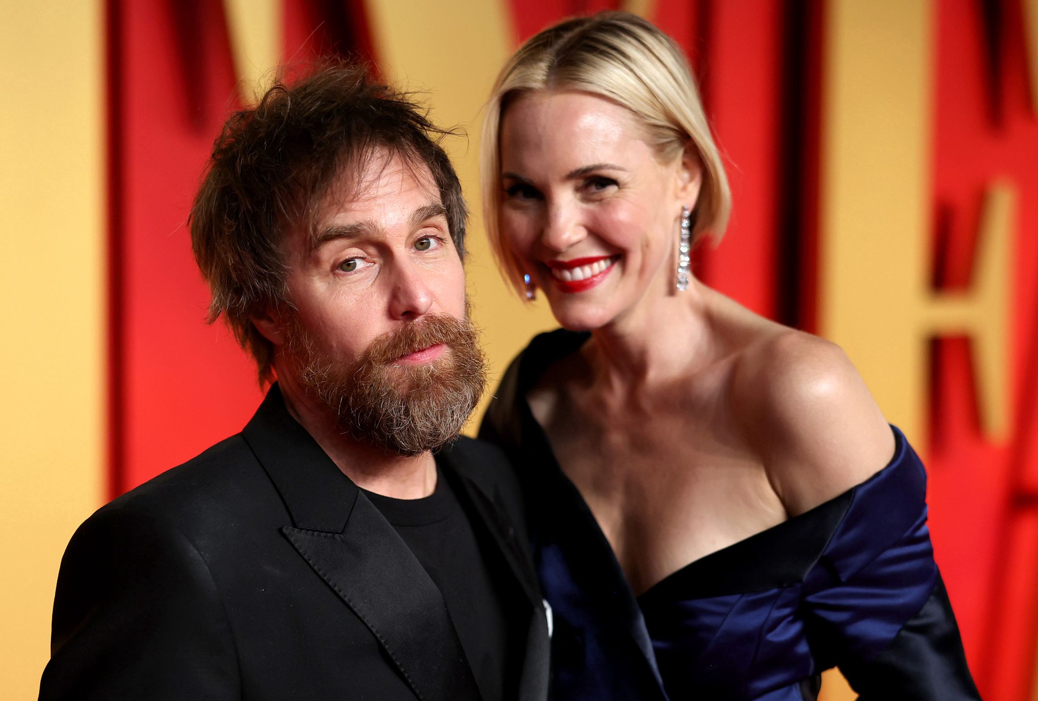 Sam Rockwell i Leslie Bibb w marcu 2024 roku