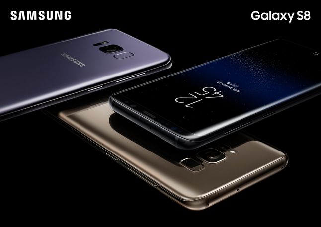 Zagięte krawędzie wyświetlacza – charakterystyczny element wzornictwa Samsunga S8 i S8+.