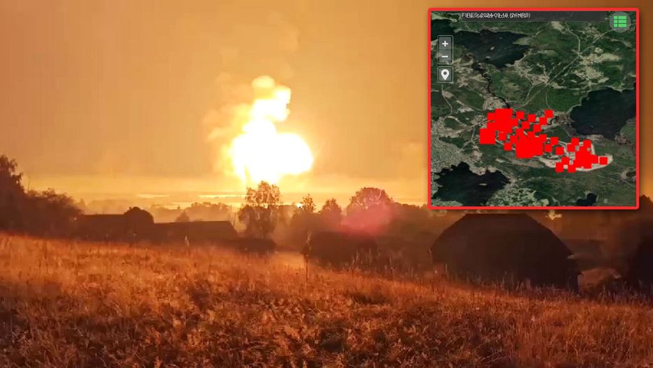 Eksplozja składu amunicji w rosyjskim Toropcu