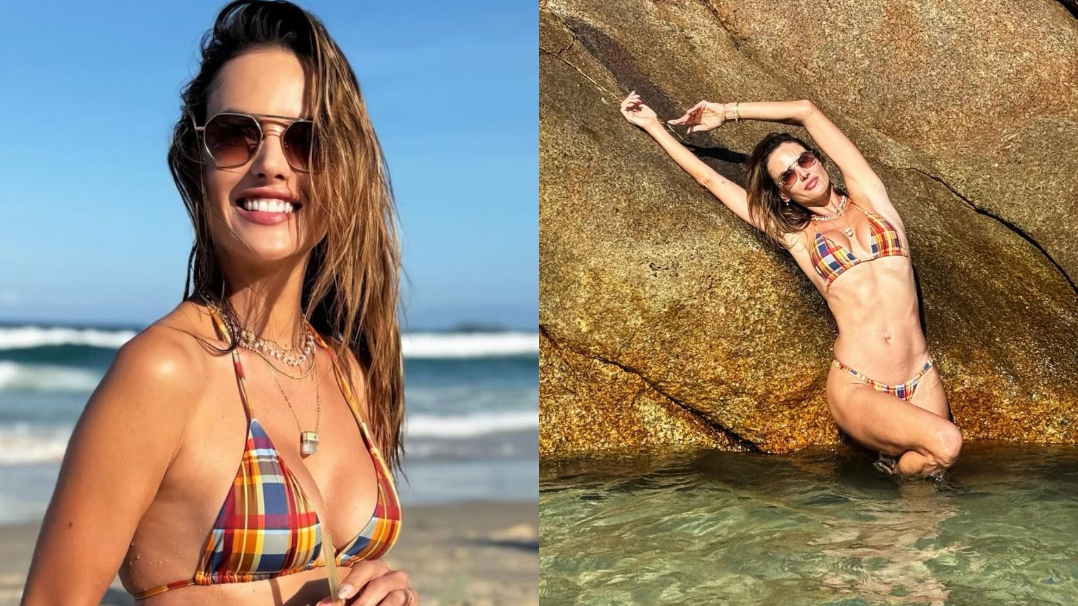 Alessandra Ambrosio pręży się w bikini