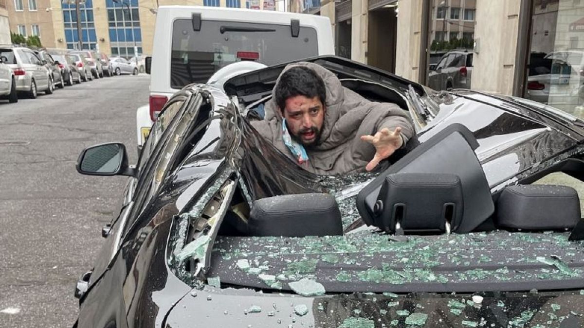 Mężczyzna przeżył upadek z 9 piętra.