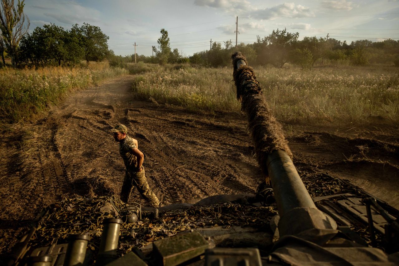 Ukraine has still not officially admitted that its troops are attacking the Kursk region (Photo by Ethan Swope/Anadolu via Getty Images)