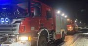 Miłocice: Ciężarówka wypadła z drogi. Służby ostrzegają przed mrozem i gołoledzią
